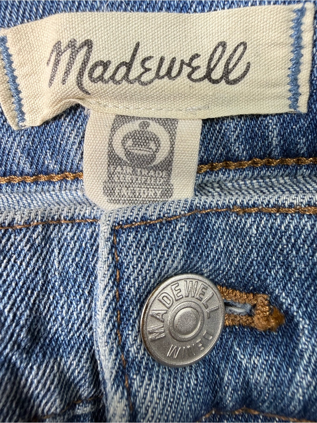 Madewell 90s Straight Jeans Size 30 High Rise Blue Denim — image 6 of 8
